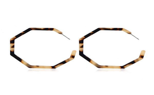 

acrylic circle hoop earrings upgrade geometric resin earrings exquisite acetate stud pendant ms gifts5337152, Silver