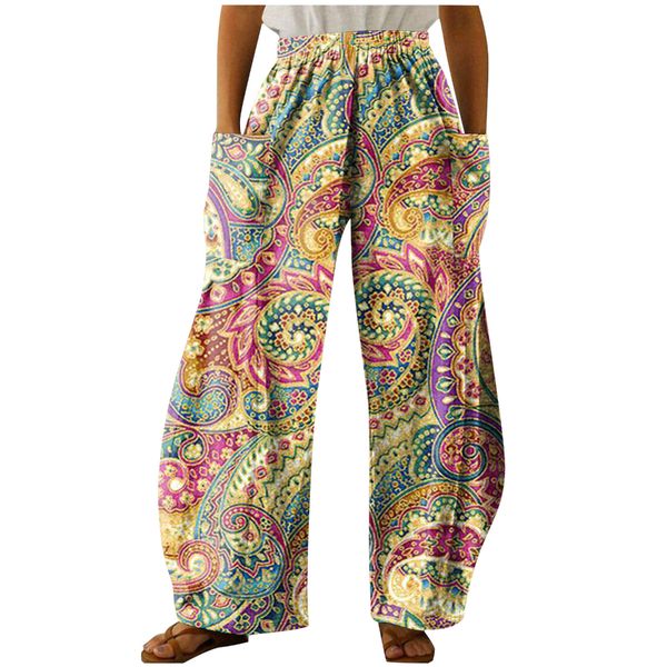 

men's shorts wide leg pants full length retro geometry graphics printed hipster florals fashion summer streetwear trouser clothing 2306, White;black