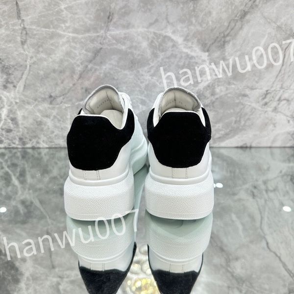 

2023 new luxury quality designer sneakers calfskin casual shoes fashion reflective shoes men women sneaker vintage trainers leather, Black