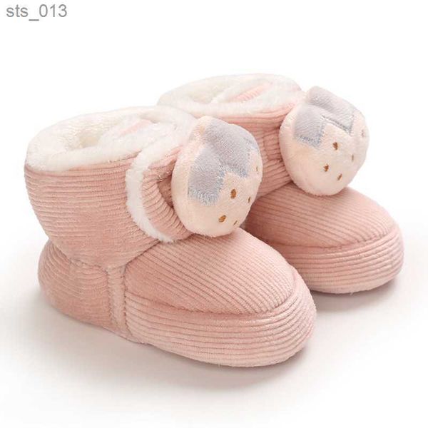 

2022 newborn baby shoes warm snow boots shoes soft sole infant first walker baby girl boys causal anti-slip prewalker l230518