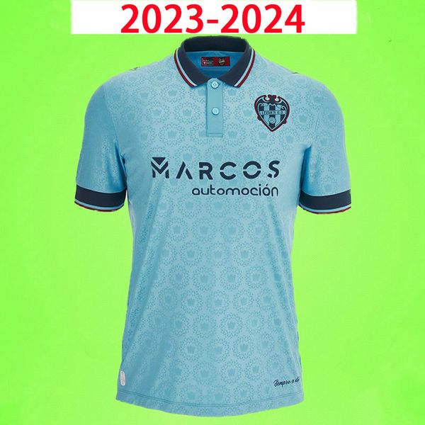 

2023 2024 levante soccer jerseys third frutos moraes cantero montiel campana pepelu iborra soldado postigo vezo 23 24 football shirt, Black;yellow