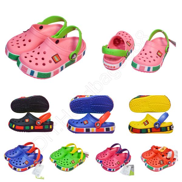 

sandals eva kids crocclog crocodile shoes lightweight comfortable high-quality children summer slides designers sandalias mujer slippers 120, Black