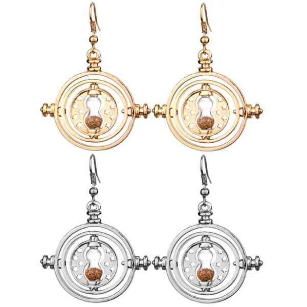 

harry earring hourglass time converter earring timeturner earrings, Silver