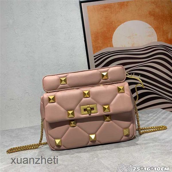 

bag handbags designer luxury handbags bag crossbody beach bags women 2023 new sheepskin valenti handheld large rivet handbag aobz