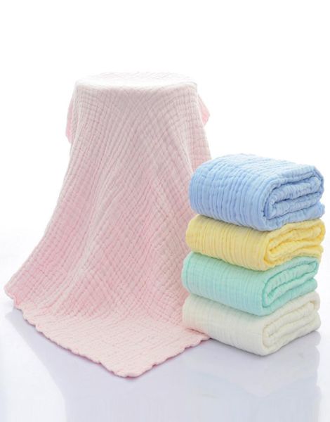 

newborn 100 cotton hold wraps infant muslin blankets baby 6 layers gauze bath towel swaddle receiving blankets 105cm105cm1620675