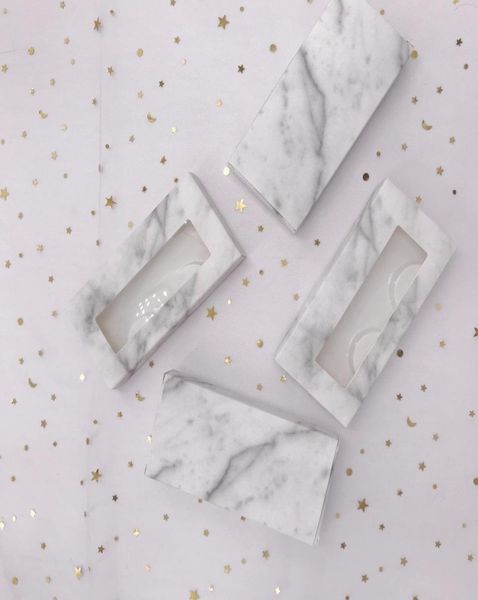 

custom packaging private label empty marble paper box dramatic 25mm mink lashes natural long false eyelashes3715857