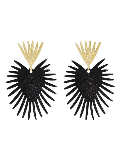 

wholealloy fishbone dangle earrings for women bohemian holiday style chandelier earring fashio jewelry 4 colors yellow red bl1788443, Silver