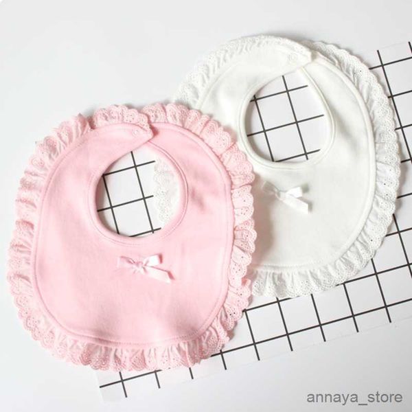

bibs cloths baby bib cotton saliva towel newborn bow bib pink white bibs cloth cute pocket pricess toddler bib r230628