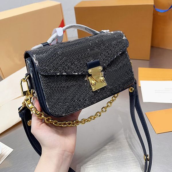

black chain bag messenger bag denim vintage underarm bag handle crossbody bag flap shoulder bags women tote bags handbag old flower white pr