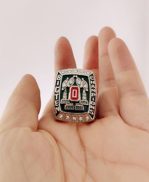 

championship series jewelry 2008 ohio state big ten championship ring men gift whole 2020 drop 8956570, Silver