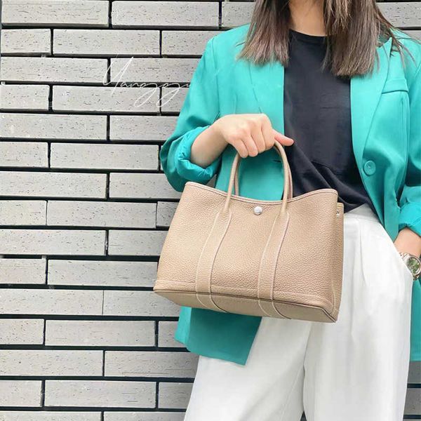 

h bag designer fashion head layer leather h erme garden bag 2022 new genuine leather women h home garden large capacity portable one shoulde