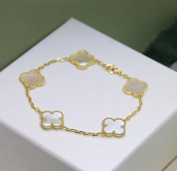 

lady designer clover charm bracelets personality bangles jewelry dance party women superior quality9327583, Golden;silver