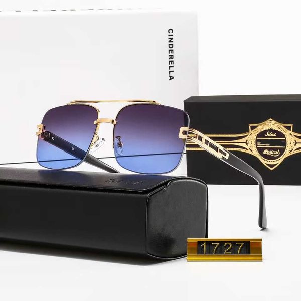 

2023 fashion eyewear new rand evo one style gradient pilot sunglasses men women vintage brand design uv400 sun glasses dita pye3, White;black