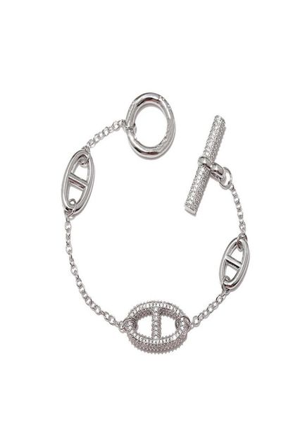 

gold bracelet jewelry whole gold plated copper micro diamond designer bracelets h bracelet women designer jewelry whole7955020, Black