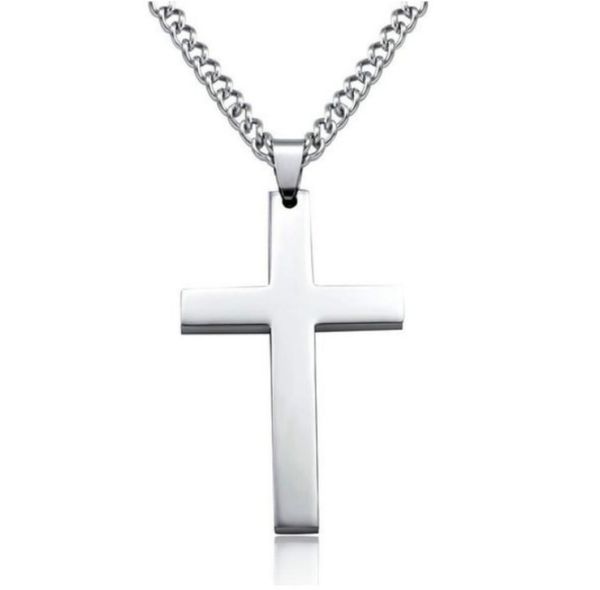 

stainless steel cross pendants cross pendant necklace 19 inches chain fashion jewelry gold silver black2949255