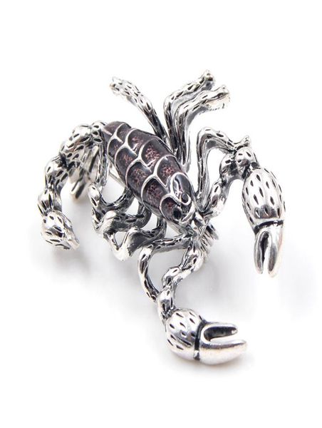 

young tulip cool black scorpion brooch pin insect brooches vintage fashion jewelry suit coat accessories new 2017 gift1156769, Gray