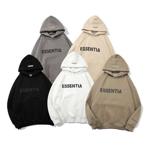 

hoodies sweatshirts designer ess mens womens warm pullover hooded fashion brand designers loose sweatshirt lovers clothing reflective fog, Black