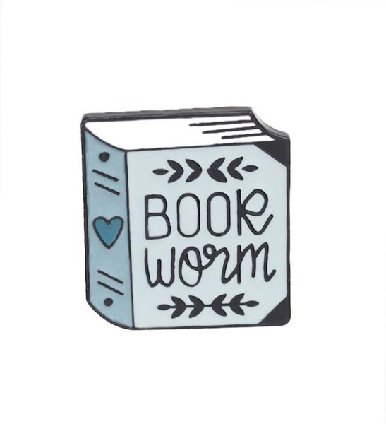 

books are magic badges brooches book series denim enamel lapel pins learning gifts for teacher student jewelry whole7397015, Gray