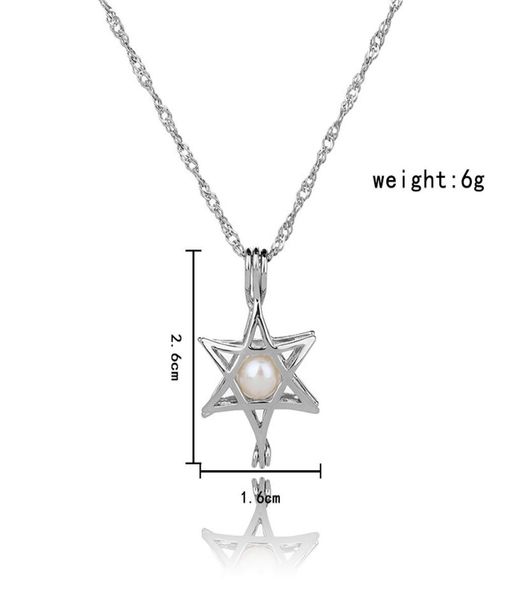 

pearl cage star locket pendant findings cage essential oil diffuser locket for oyster pearl fiber ball5222389, Silver
