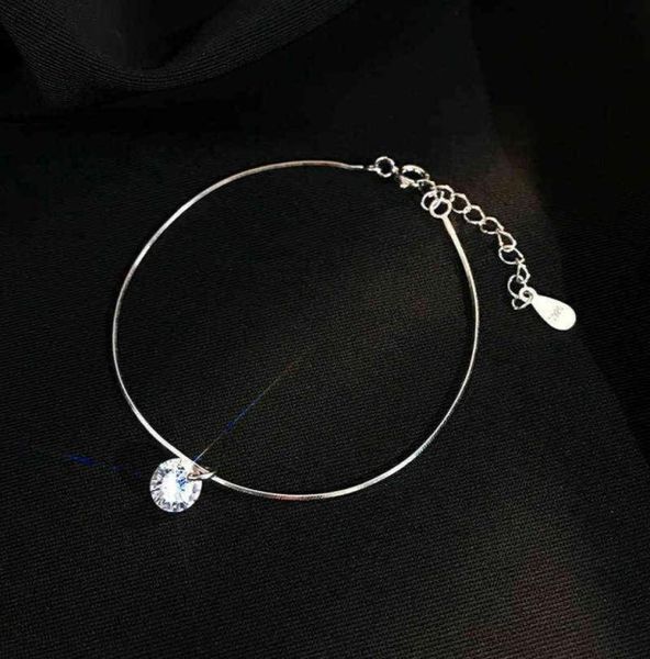 

s925 sterling silver aaa zircon bracelet & bangle adjustable chain women fine jewelry accessories gift3853646, Black