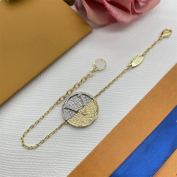 

luxury bracelet luis designer vuttonity designs elegant bracelet fashion letter pendant jewelry charm bracelets vxbslaw fgvbsihn, Golden;silver