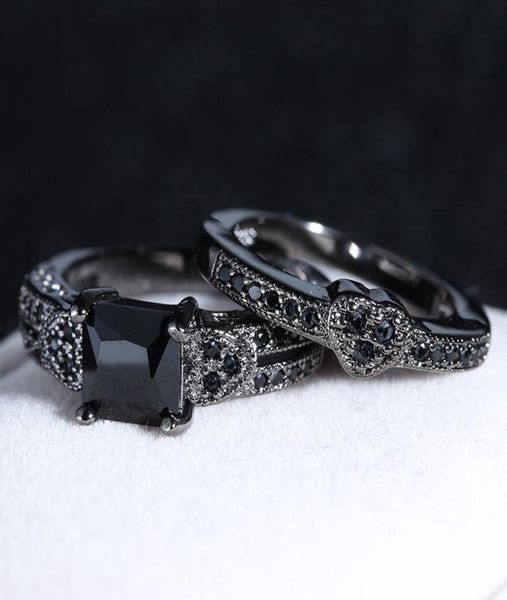 

cluster rings 14k black gold 15 s obsidian ring for women luxury engagement bizuteria anillos gemstone and diamond wedding3433361, Golden;silver