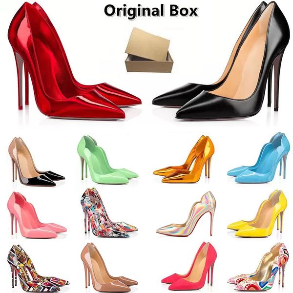 

designer 2023 high heels dress shoes sneakers women luxury glitter rivets triple black white patent leather suede 8cm 10cm 12 cm party women