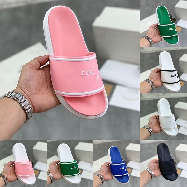 

luxury designer sandals women mens rubber flat heels with letters emboss and peep toe scuffs slippers slides size 35-45 ladies fashion summe, Black