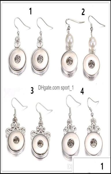 

charm earrings jewelry fashion 10 pairslot diy 12mm snap buttons earring women and men fit ginger noosa chunk oval pendant neckla1662374, Golden