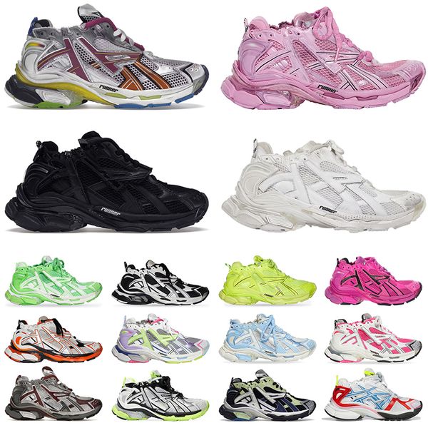

runner 7.0 designers shoes mens womens blue grey green lime fluo green pink orange black white luxury balencaigas shoes 7 women shoes sports