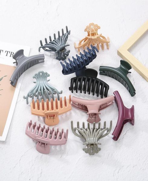 

women large hair claw clamps colorful hair clips butterfly claws clamps hairpins barrettes headdress hair styling tools accessorie1016519, Pink