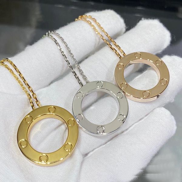 

ca designer necklace pendant luxury high end diamond necklace for men and women stainless steel classic necklace party wedding designer jewe, Silver