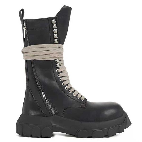

2022s original rick boots men's owens sneaker men shoe casual black shoes couple high boots fpt3