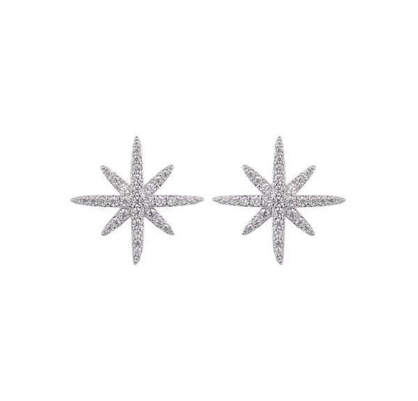 

zircon octagonal star paragraph rhinestone earrings fashion jewelry sliver earrings gle4920a9967447, Golden;silver
