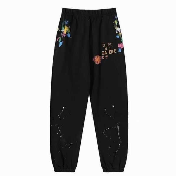 

mens graffiti pants galleries sweatpants depts speckled letter print men's women's couple loose versatile casual straight gray ora, Black