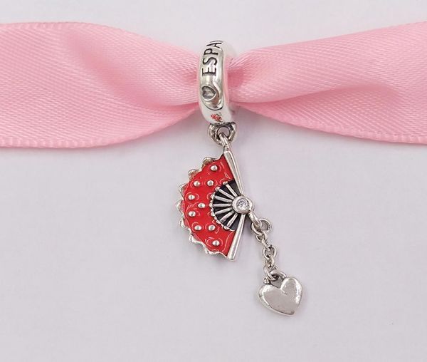 

andy jewel 925 sterling silver beads spanish fan dangle charm charms fits european pandora style jewelry bracelets necklace 79781469144, Black