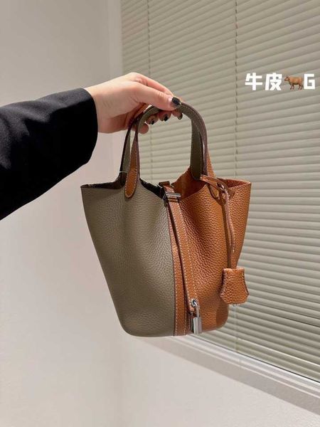 

wholesale designer h ormes totes handbags 2023 new layer cowhide vegetable basket handbag tc gift inner tank handheld women's bag have