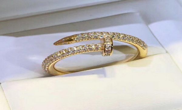 

6 7 8 9 nail rings woman man fashion full diamond love ring jewelry for wedding5301419, Silver