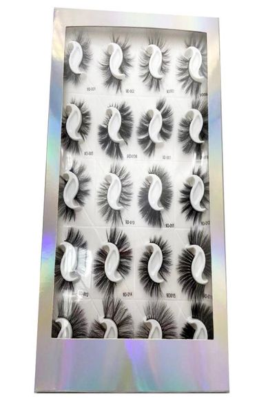 

ups 20 pairs 3d mink hair false eyelashes handmade naturalthick long eye 8d lashes wispy makeup extension tools8393342
