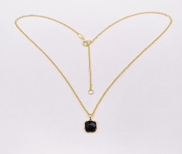 

vermeil silver bear color necklace with onyx authentic 925 sterling andy jewel 1154345429334493