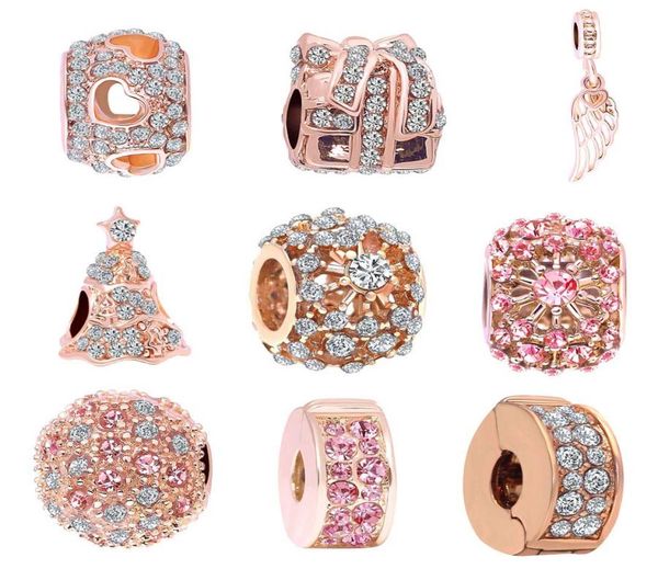 

moq 20pcs rose gold heart house wing bead charms fit original bracelet jewelry diy j0263768228, Bronze;silver