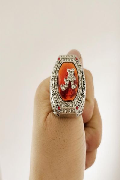 

new arrival champions ring 2014 alabama crimson tide n ational fan gift whole drop 2270382, Silver