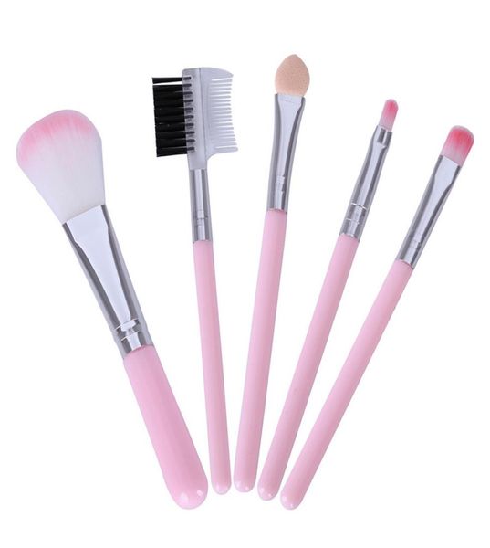 

pink makeup brushes for beginner tools kit eye shadow eyebrow eyeliner eyelash lip brush7784141