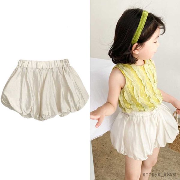 

pantskirt baby girls shorts kids cotton short pant toddler candy color trousers 2023 summer to children's clothes style r230626, Blue