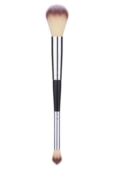 

1pcs double ended sided makeup brush powder blusher eyeshadow brush contour synthetic hair cosmetic make up brushes b1970432