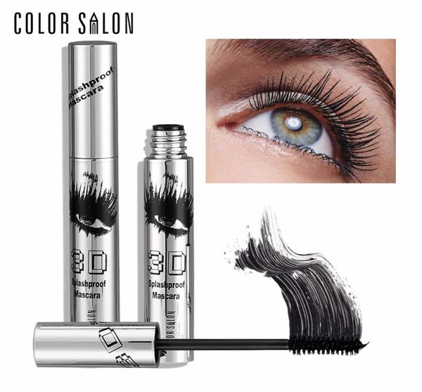 

color salon 4d silk fiber lash mascara waterproof 3d mascara for eyelash extension black thick lengthening eye lashes cosmetics3192722