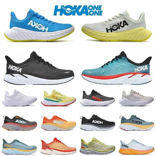

2023 hokas running shoes bondi 8 clifton athletic runner sneakers carbon x2 shadow triple black white harbor women mens trainers lightweight