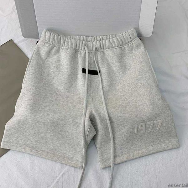 

essentail shorts high stree casual loose clothing sports short pants cotton fashion letter style tide knee length essentiel sweatpants new s, White;black