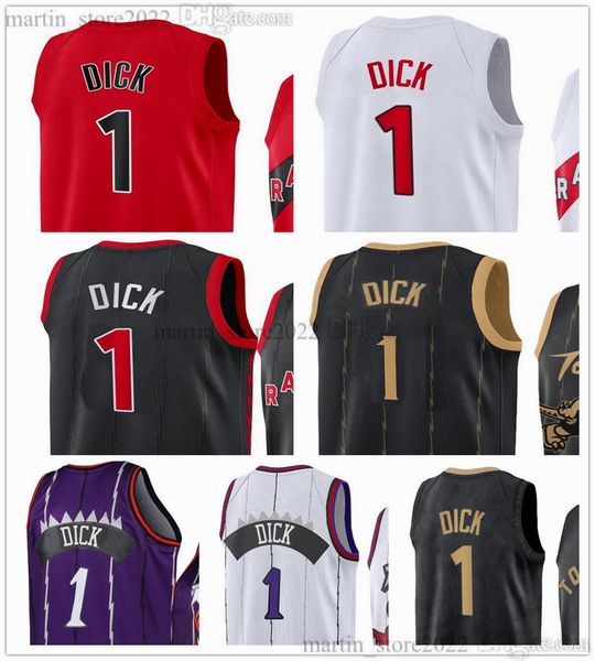 

1 gradey dick basketball jerseys 2023 draft pick no.13 mens women youth, Black;red