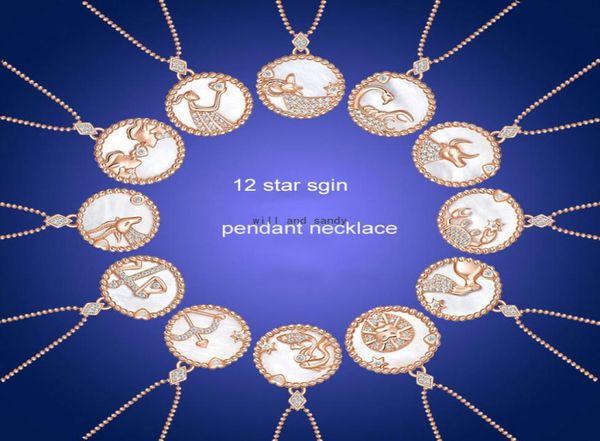 

12 zodiac sign pendant necklace horoscope libra crystal charm star sign choker astrology necklaces for women girl fashion jewelry 2222938, Silver